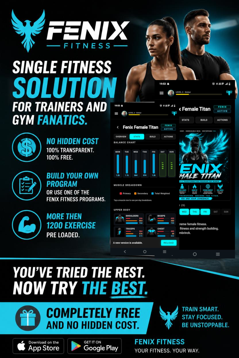 Fenix Fitness - single fitness solution for trainers and gym fanatics